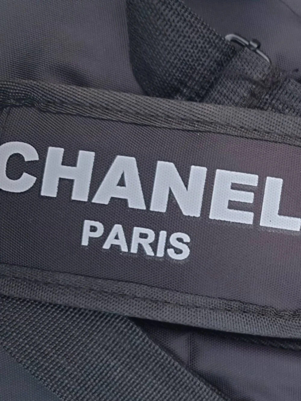 Chanel Black White Travel Duffel Bag Unisex Casual Gym Weekend Accessory Gift